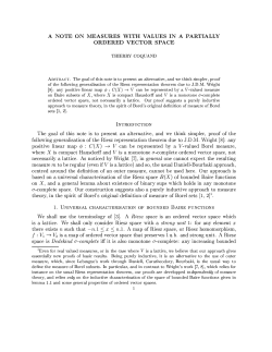 A NOTE ON MEASURES WITH VALUES IN A PARTIALLY