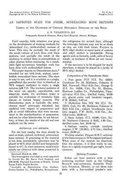 AN IMPROVED STAIN FOR FRESH, MINERALIZED BONE