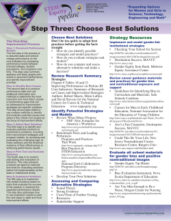 Step Three: Choose Best Solutions