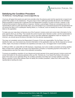 Satisfying the Condition Precedent Educational Article