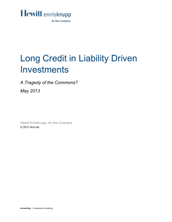 Long Credit in Liability Driven Investments
