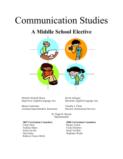 Communication Studies - Loudoun County Public Schools