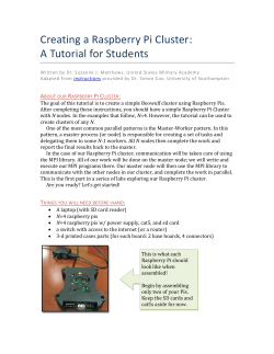 Creating a Raspberry Pi Cluster: A Tutorial for Students