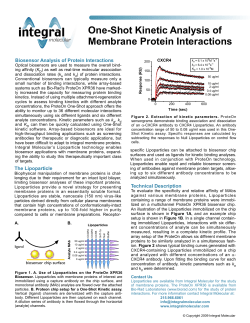 One-Shot Kinetic Analysis of Membrane Protein
