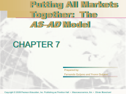 Putting All Markets Together: The AS&ndash;AD Model