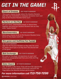 GET IN THE GAME!
