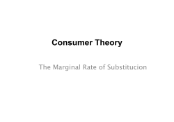 Consumer Theory