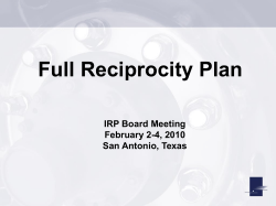 Full Reciprocity Plan