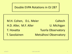 Double Rotations in EVPA in OJ287