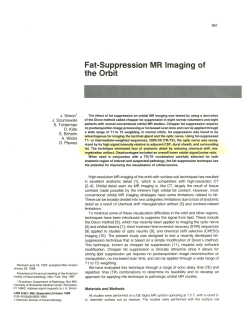 Fat-Suppression MR Imaging of the Orbit