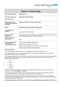 Enc 8.3 Quality Strategy Front Sheet