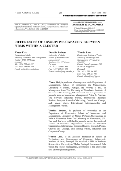 differences of absorptive capacity between firms within a cluster