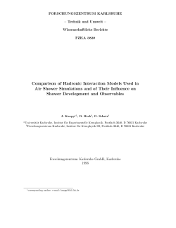 Comparison of Hadronic Interaction Models Used in Air Shower