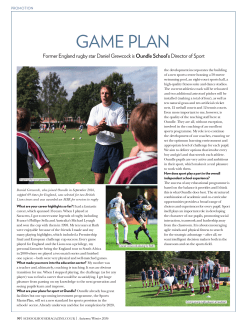 GAME PLAN - Oundle School