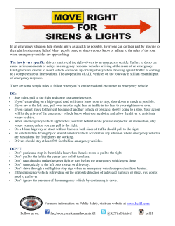 In an emergency situation help should arrive as quickly as possible