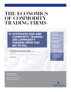 the economics of commodity trading firms