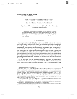 WHY DO GOOD COPS DEFEND BAD COPS?