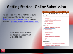 Examples of the uploading portfolio documents