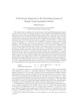 A Structural Approach to the Stretching Lemma of