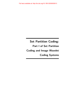 Set Partition Coding