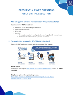 frequently asked questions uflp digital selection