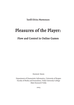 Pleasures of the Player: