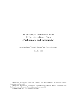 An Anatomy of International Trade: Evidence from French Firms