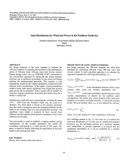 Joint Distribution for Wind and Waves in the Northern