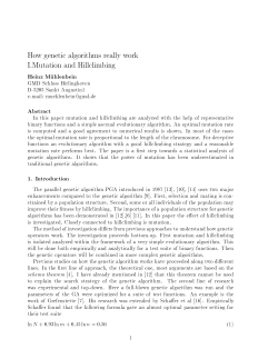 How genetic algorithms really work I.Mutation