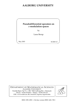 Pseudodifferential operators on α