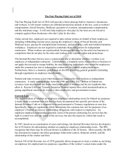 The Taxpayer, Responsibility, Accountability, and Consistency Act of