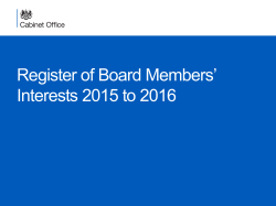 Register of Board Members` Interests 2015 to 2016