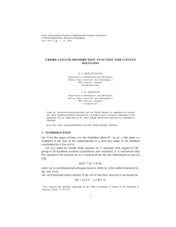 chord length distribution function for convex polygons