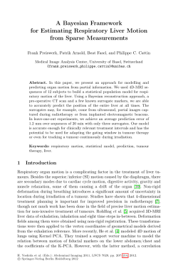 A Bayesian Framework for Estimating Respiratory Liver Motion from