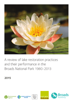 A review of lake restoration practices and their
