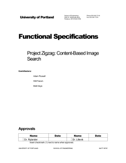 Functional Specifications