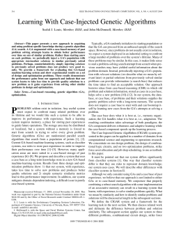 Learning With Case-Injected Genetic Algorithms