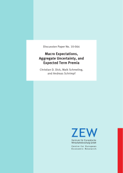 Macro Expectations, Aggregate Uncertainty, and Expected Term