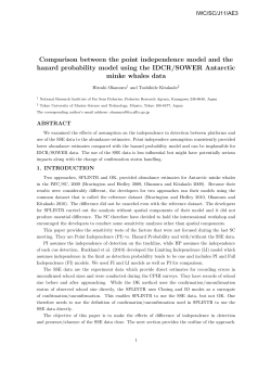 Comparison between the point independence model and the hazard