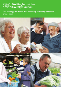 Our strategy for Health and Wellbeing in Nottinghamshire 2014