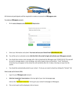 IMLeagues Sign Up Instructions - Eagle
