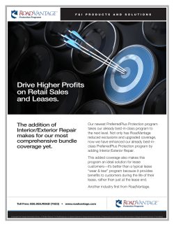 Drive Higher Profits on Retail Sales and Leases.