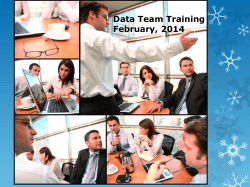 Data Team Training - Santa Rosa County School District