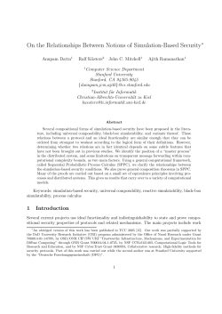 On the Relationships Between Notions of Simulation