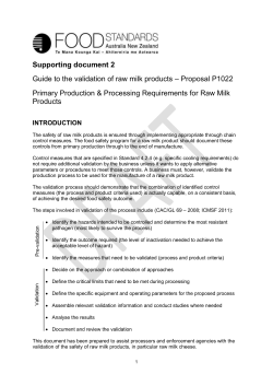 P1022-PPPSRawmilk-1CFS-SD2 - Food Standards Australia New