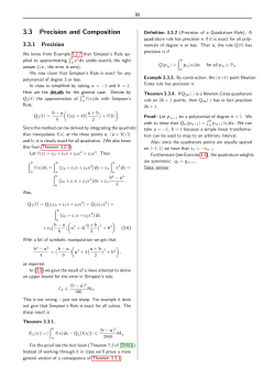 3.3 Precision and Composition