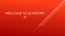 S3 HISTORY Course Info