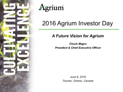 2016 Agrium Investor Day
