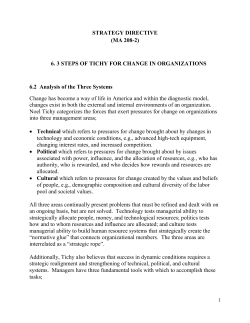 STRATEGY DIRECTIVE (MA 208-2) 6. 3 STEPS OF
