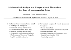 Mathematical Analysis and Computational Simulations for flows of